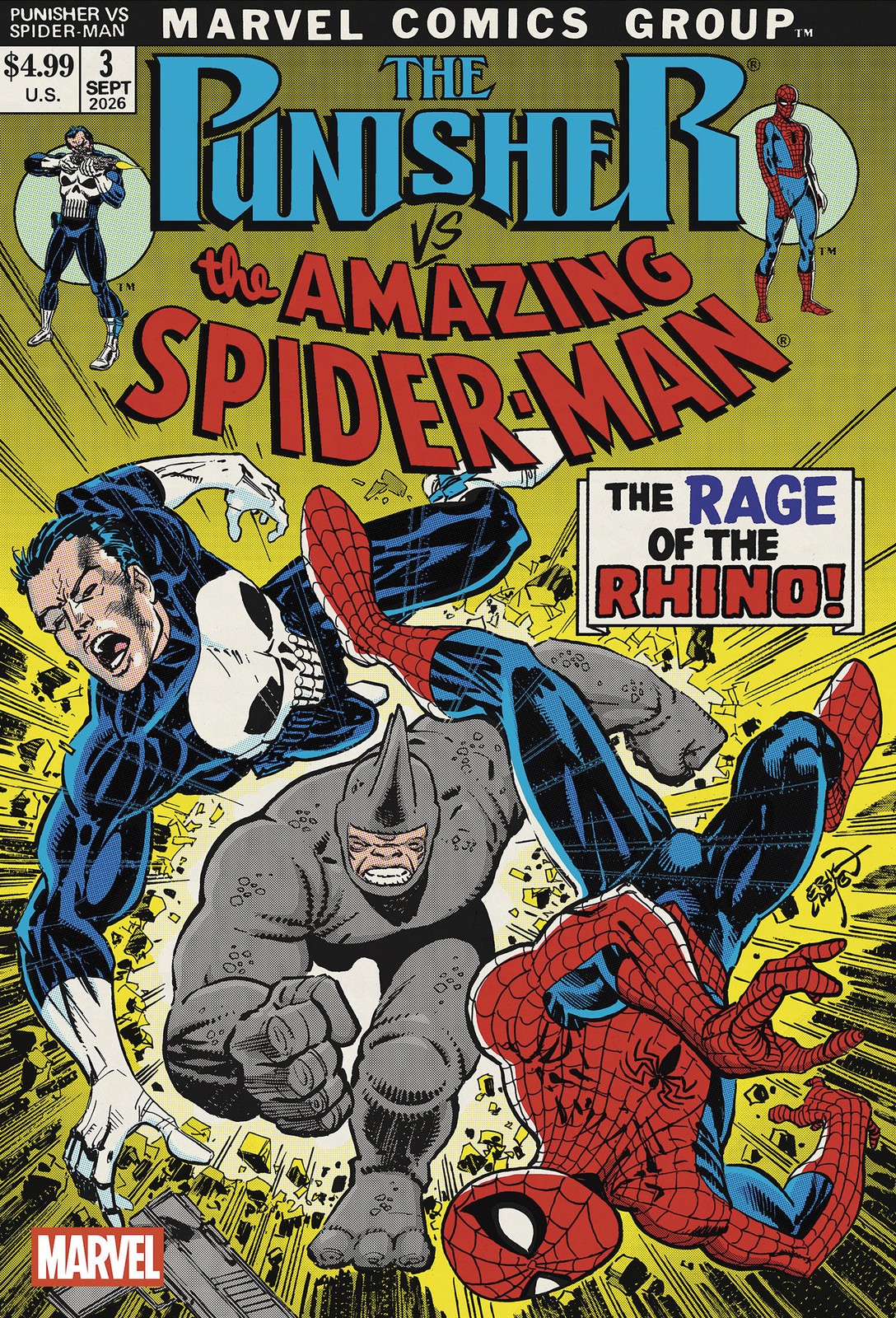 Punisher Vs. Spider-Man #3 Erik Larsen VAR Pre Order 9/23/26 Marvel Comics