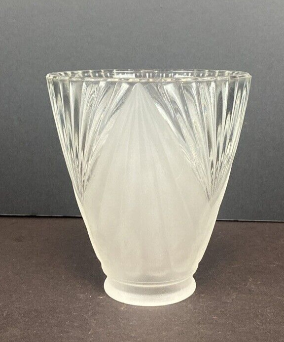 Art Deco Frosted Glass Globe Light Fixture Lamp Shade