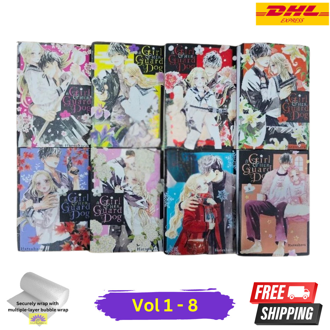 A Girl & Her Guard Dog Manga Hatsuharu Set Volume 1-8 New English Comic