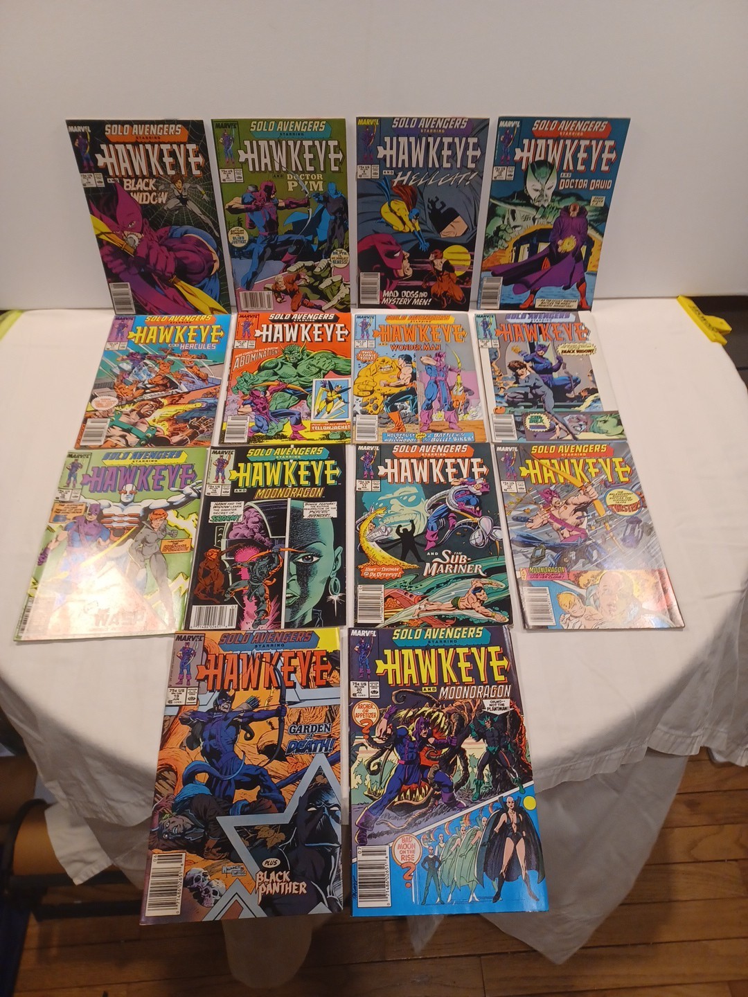 SOLO AVENGERS COMIC LOT 14 ISSUES MARVEL COMICS Starring Hawkeye #7 - 20