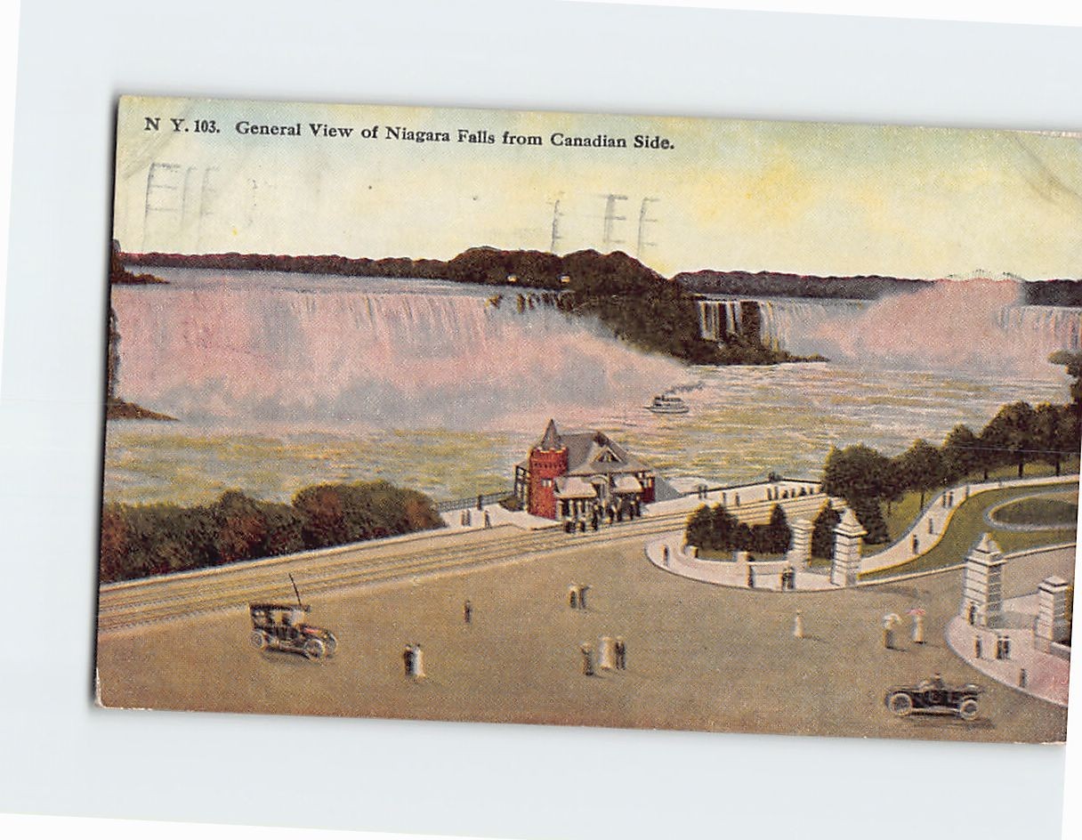 Postcard General View of Niagara Falls from Canadian Side Niagara Falls Canada