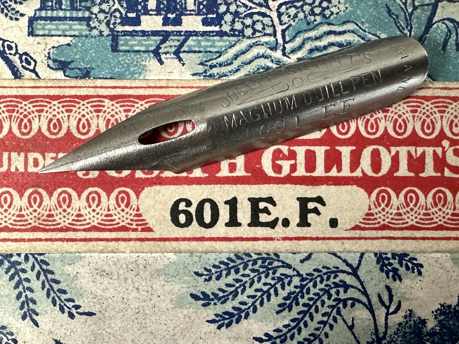 Vintage JOSEPH GILLOTT\'S 601 EF Magnum Extra Fine Flex Calligraphy Pen Nib