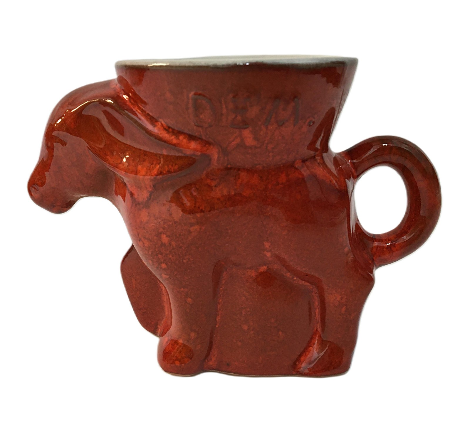 Frankoma Democratic Donkey Mug Red 1976  Vintage