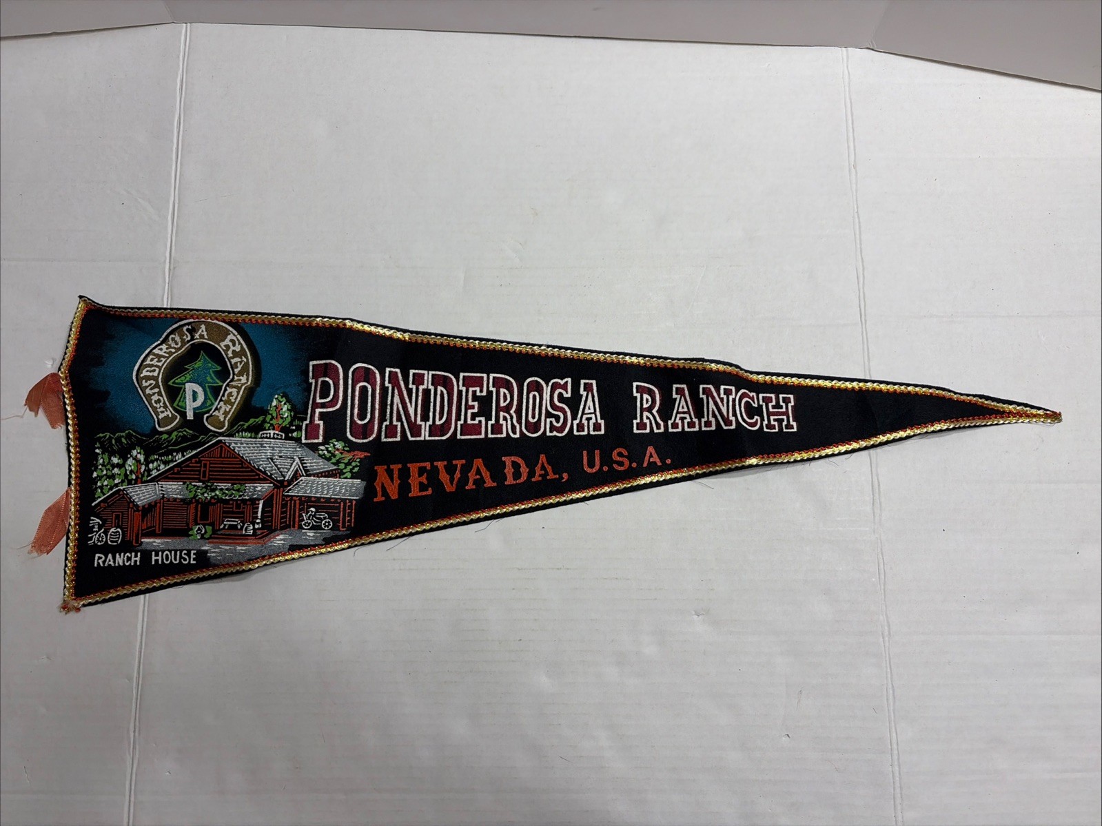 Vintage Ponderosa Ranch Nevada USA Pennant Ranch House