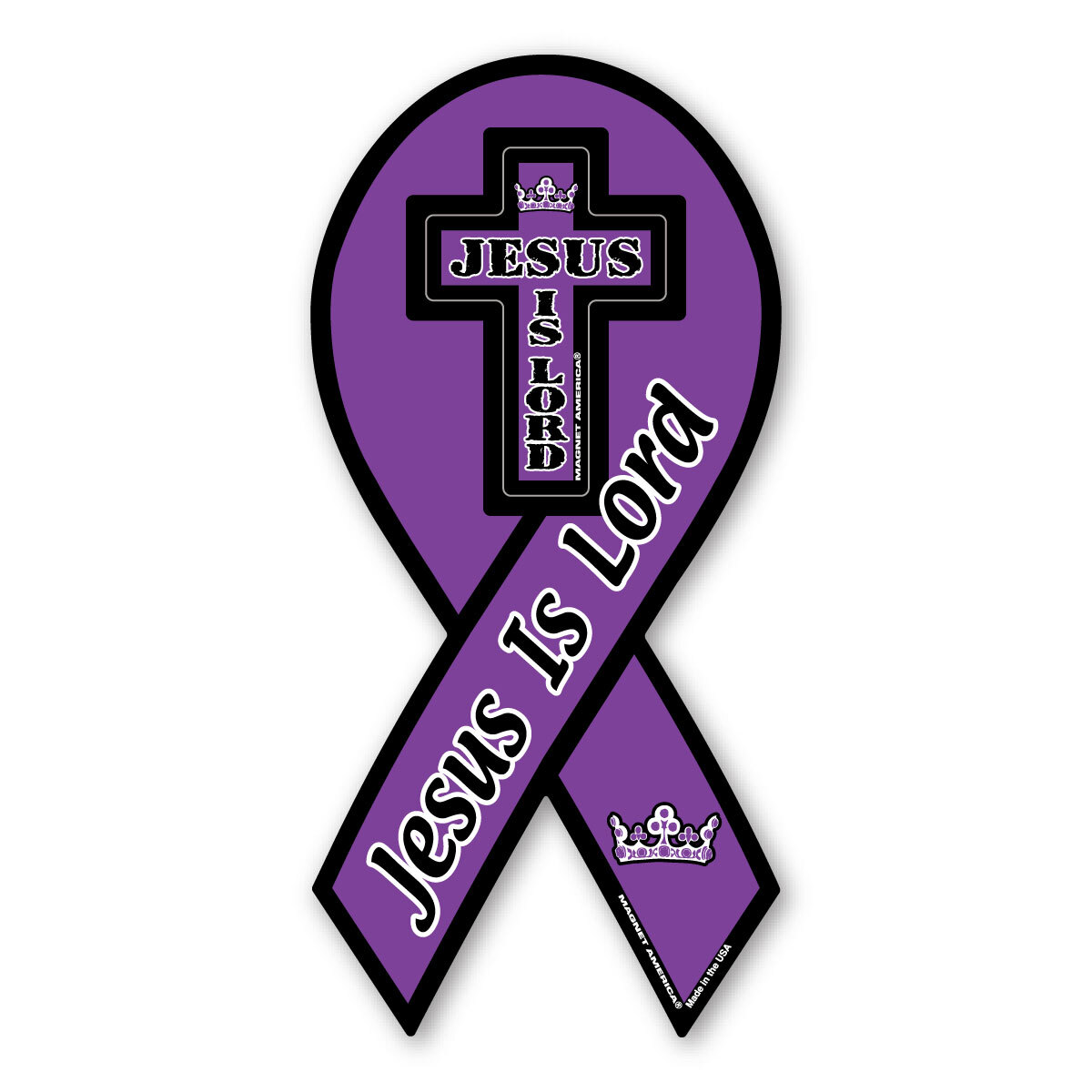 Jesus Is Lord Ribbon Magnet