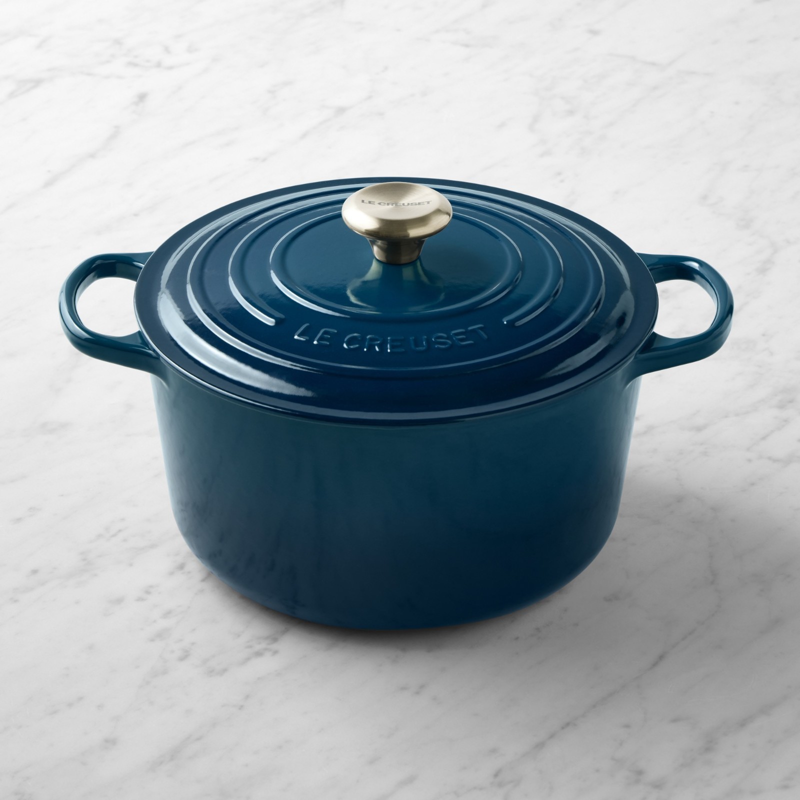 Le Creuset Signature Enameled Cast Iron Deep Round Oven, 6.5-Qt Agave