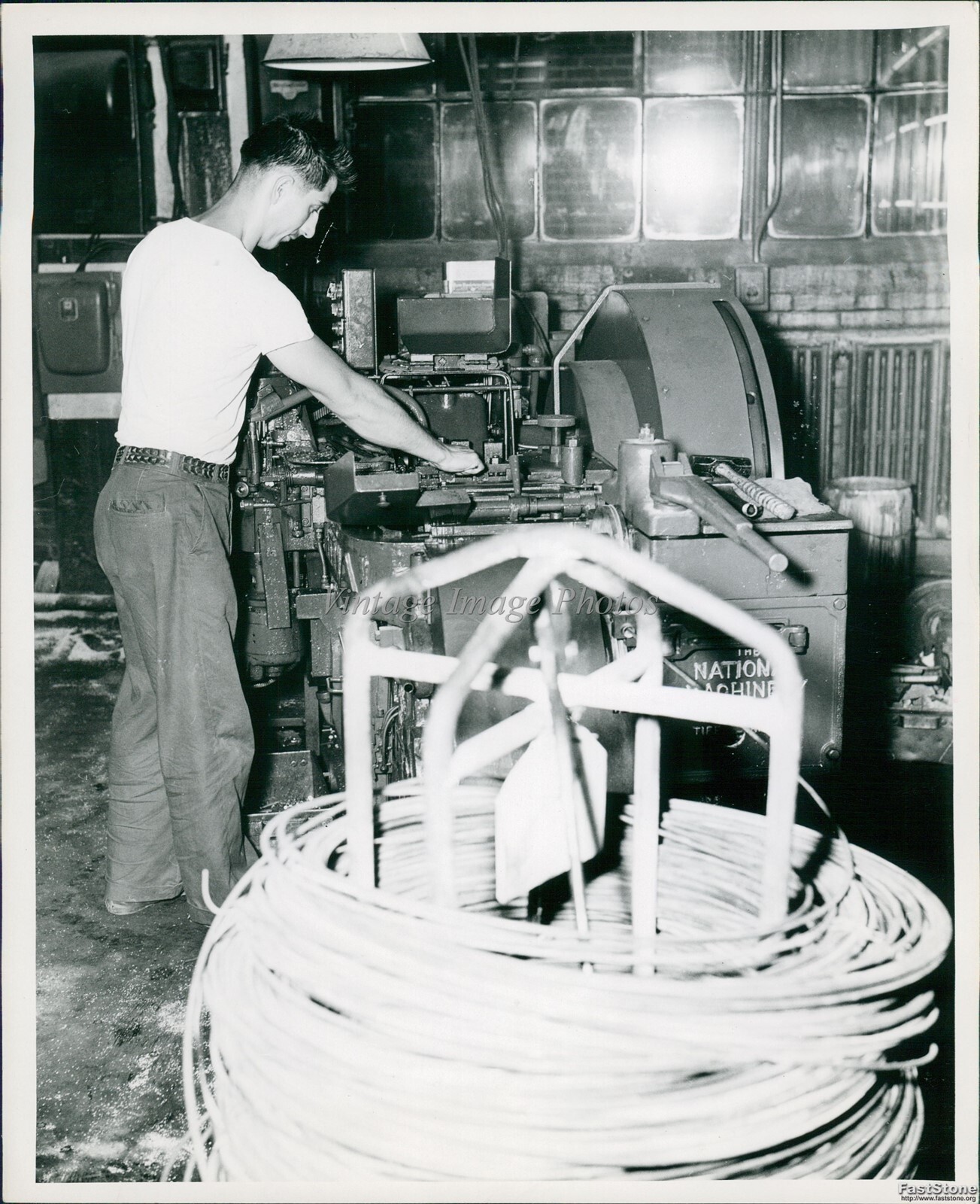1951 Lamson & Sessions Boltmaker Operator Joseph Bumgard Business Photo 8x10