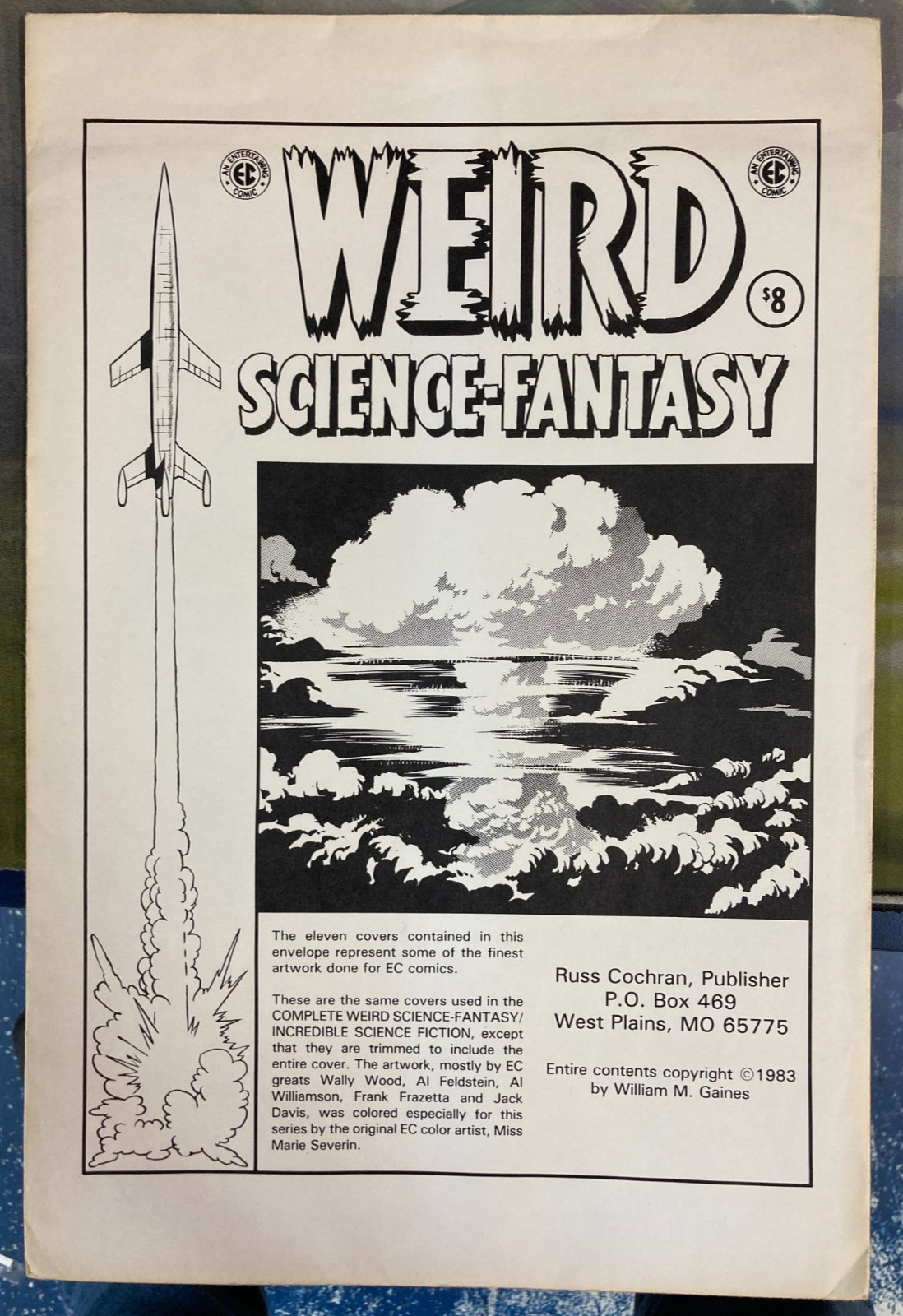 Weird Science-Fantasy 1983 Portfolio Covers - Feldstein Franzetta - Set of 11