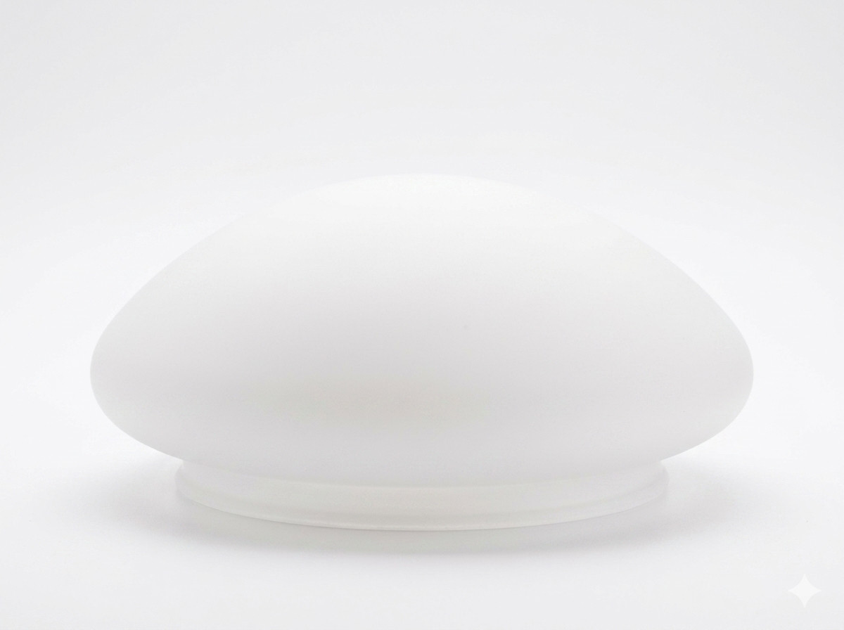 Westinghouse 81613 7-1/2-Inch White Glass Mushroom Ceiling Shade