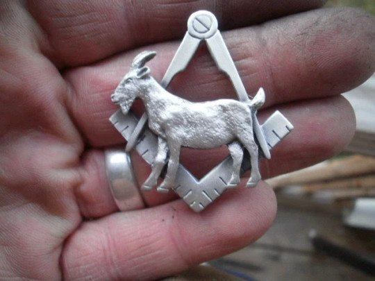 freemason riding the goat masonic pin freemason riding the goat masonic pin