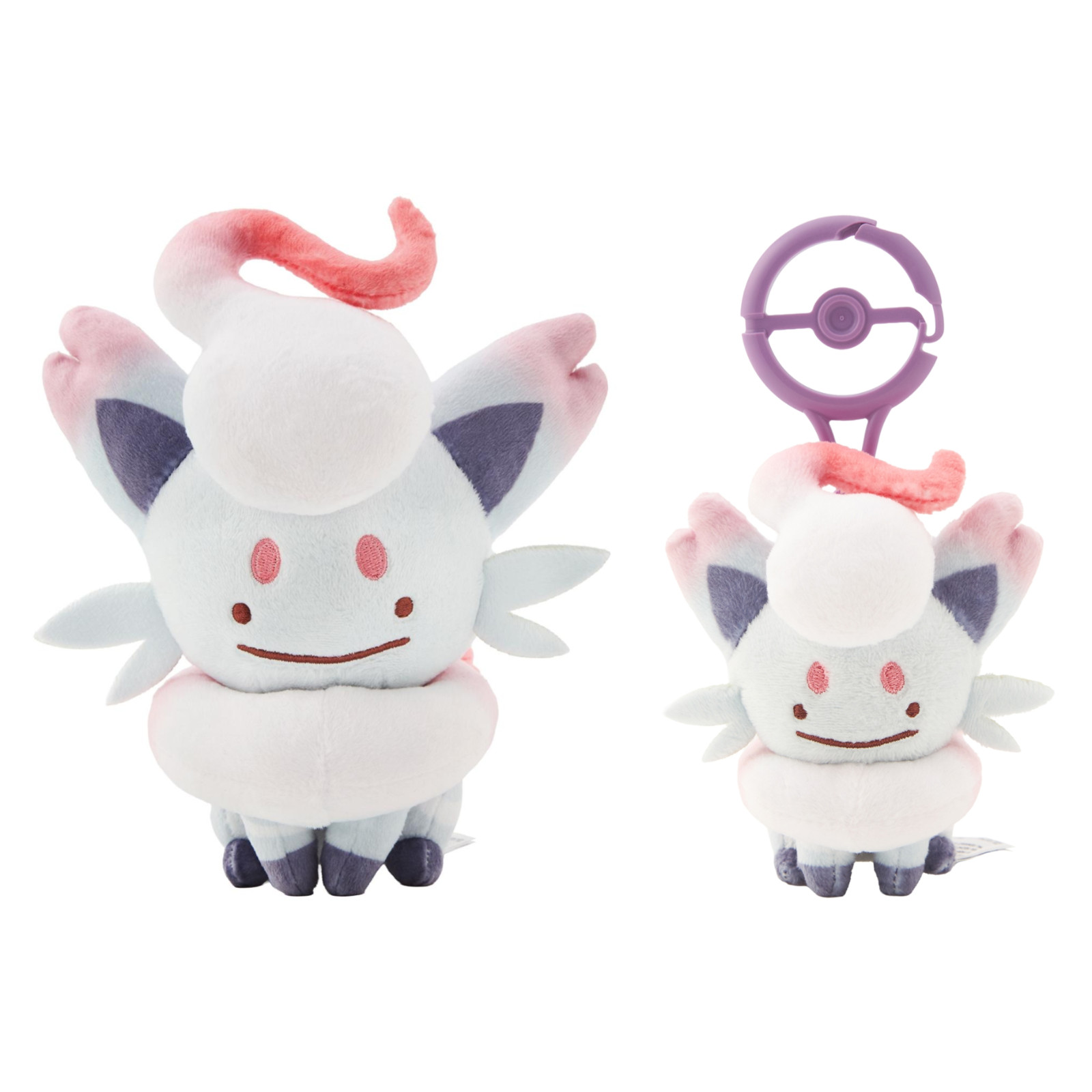 Pokemon Center Metamon Transformation Hisuian Zorua Plush & Mascot Set Japan NEW