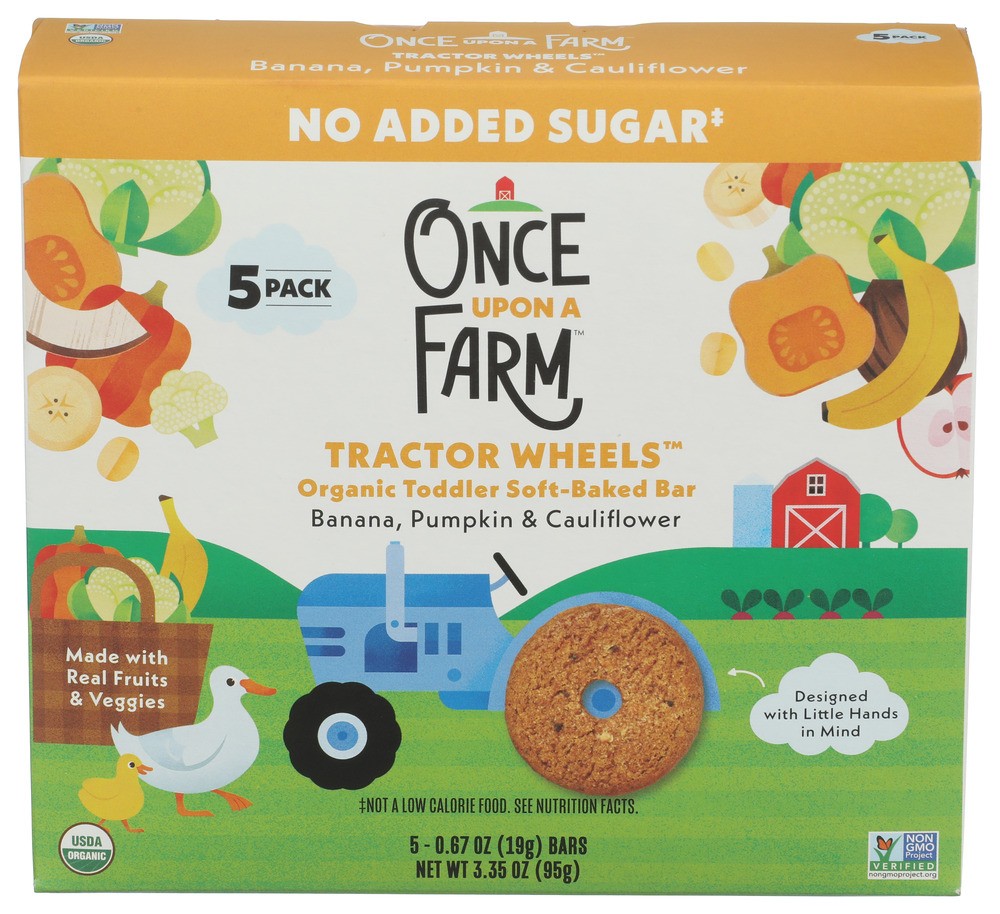 Once Upon A Farm Tractor Whls Ban Pmp Clf 3.35 Oz Pack Of 8