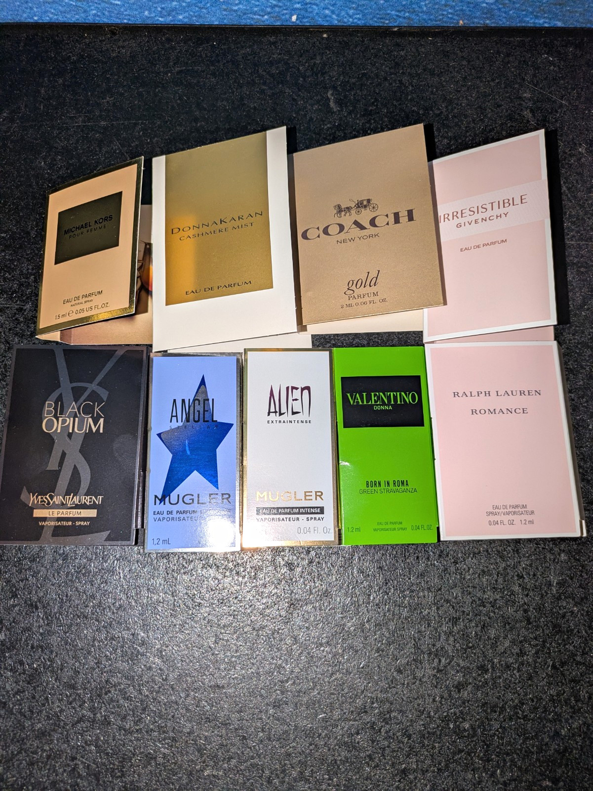 Perfume Sample Lot 9x Lot Michael Kors Coach Ralph Lauren DonnaKaren