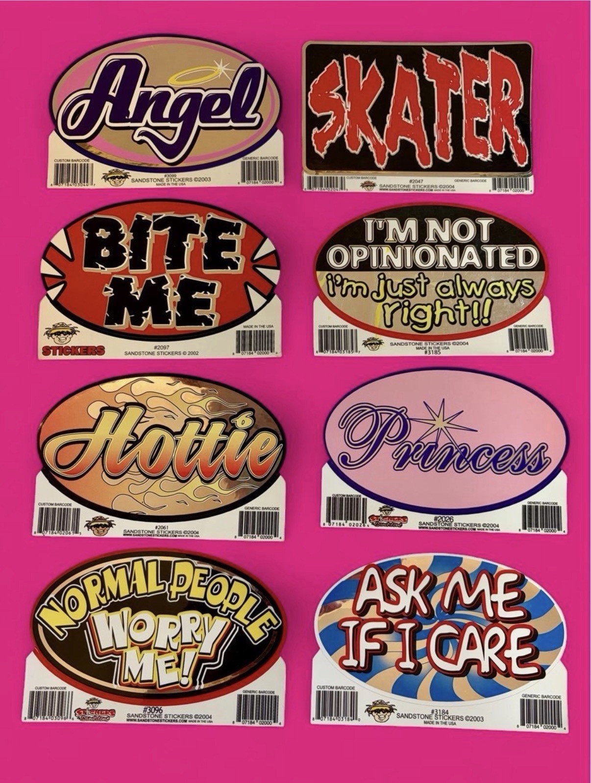 Vintage Y2K 2002-2004 Sandstone Sassy Bumper Stickers $8 Each Vintage Y2K 2002-2004 Sandstone Sassy Bumper Stickers $8 Each