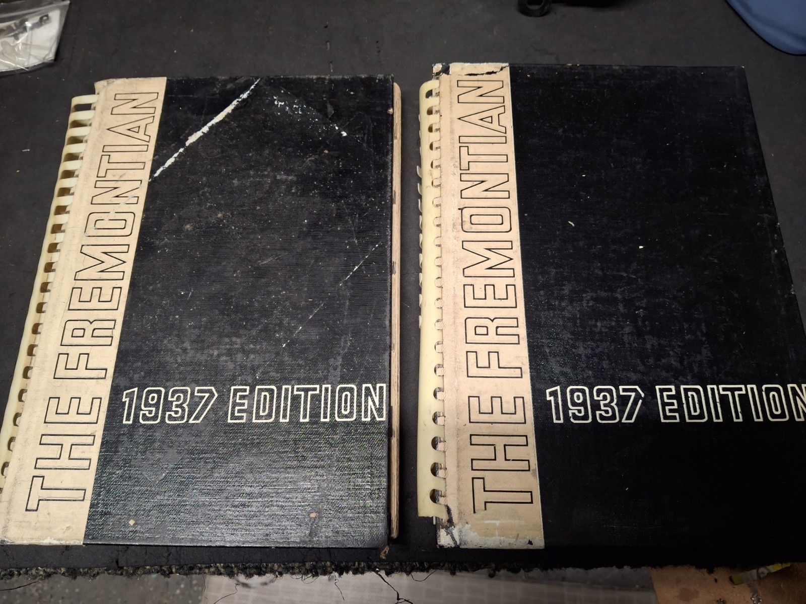 2x John C Fremont High School 1937 Yearbook Los Angeles California VTG