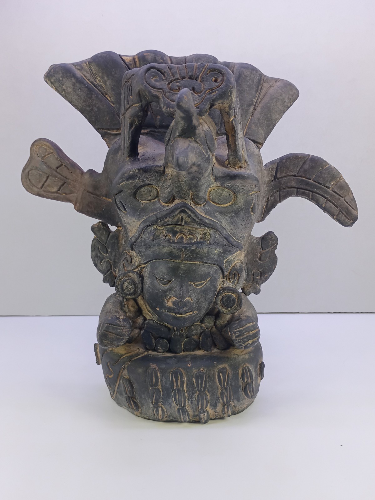 Vintage Fertility Goddess Large Fertility Idol Planter Mexican Folk Art