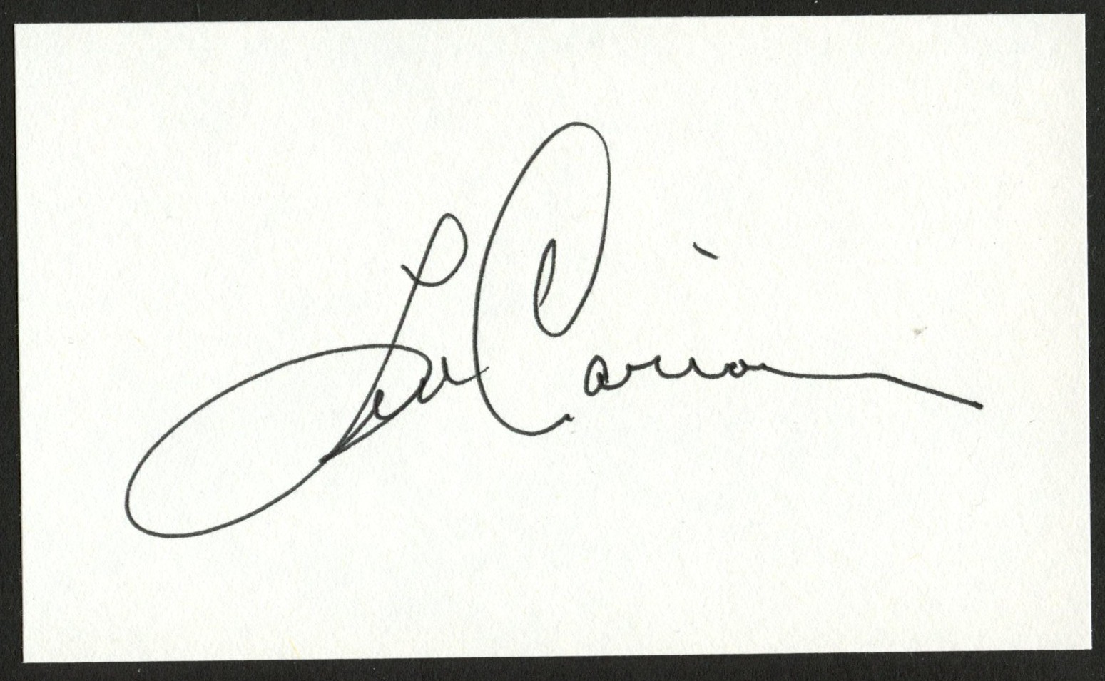Len Cariou signed autograph 3x5 Canadian actor, singer, and theatre director