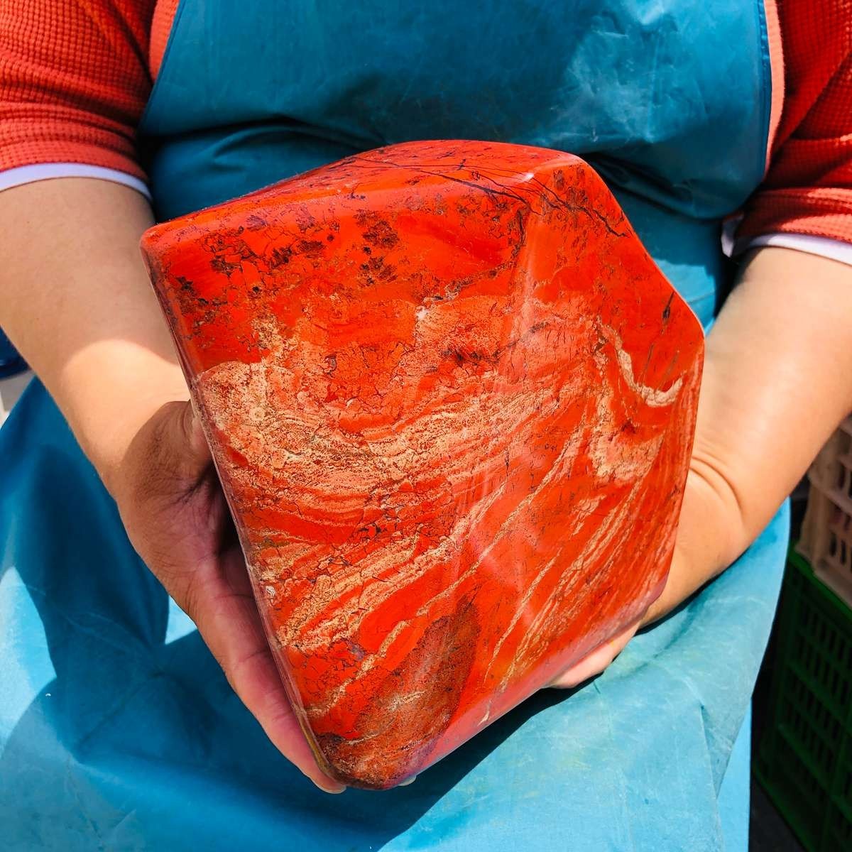 13.33 LB Natural Red Jasper Polished Freeform Crystal Healing Home Decor 5448