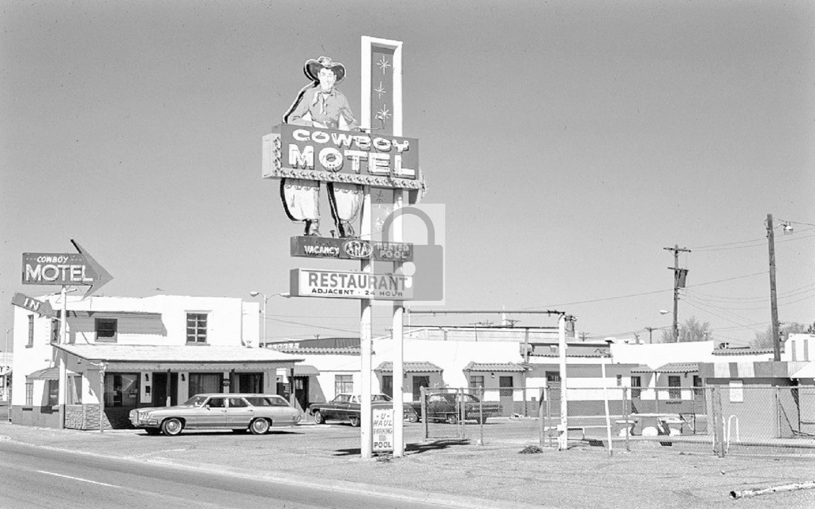 Cowboy Motel Amarillo Texas TX - Reprint