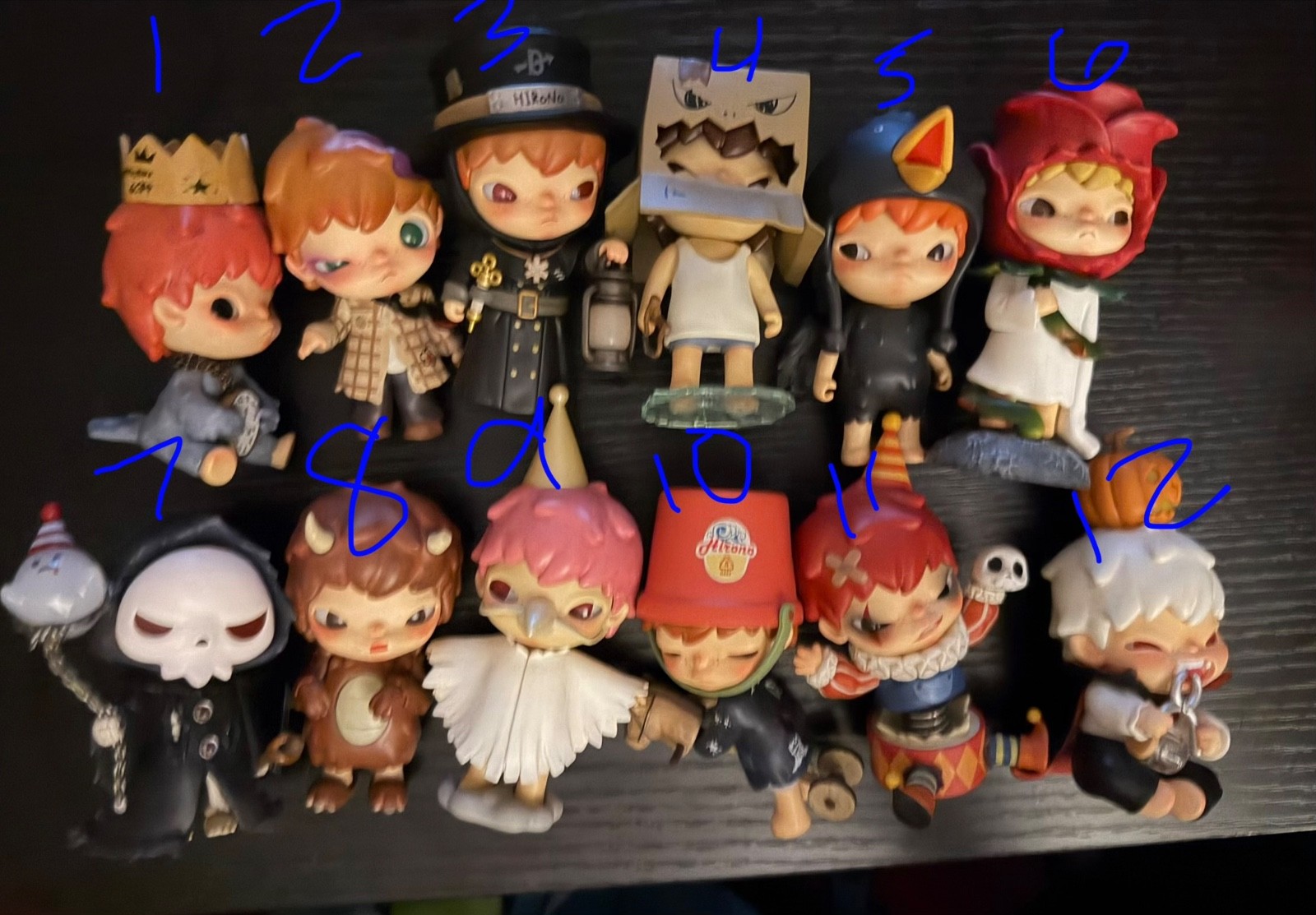 Various Hirono Figurine Lot from Pop Mart - Great Condition