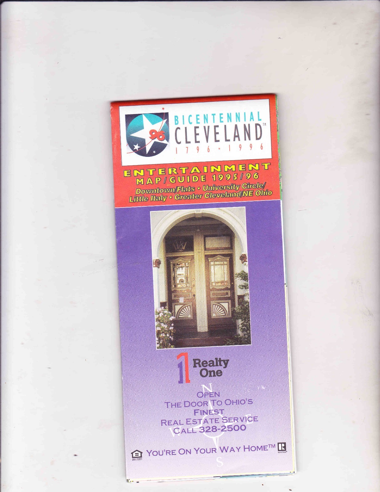 VINTAGE MAP ---CLEVELAND OHIO--1995 ENTERTAINMENT MAP