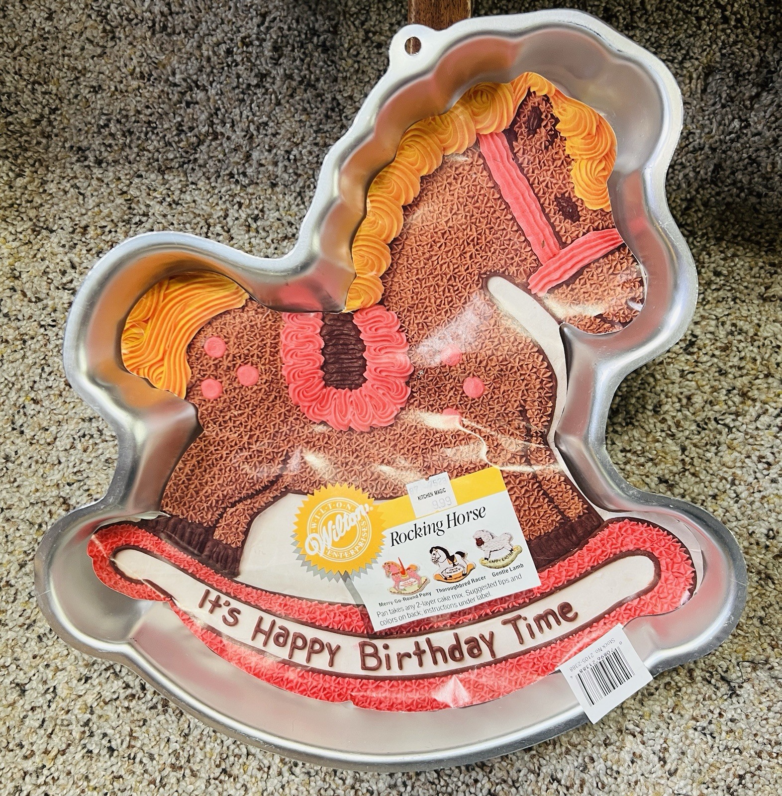 Vintage 1984 Wilton Rocking Horse Cake Pan Novelty Mold 2105-2388 w/ Instruction