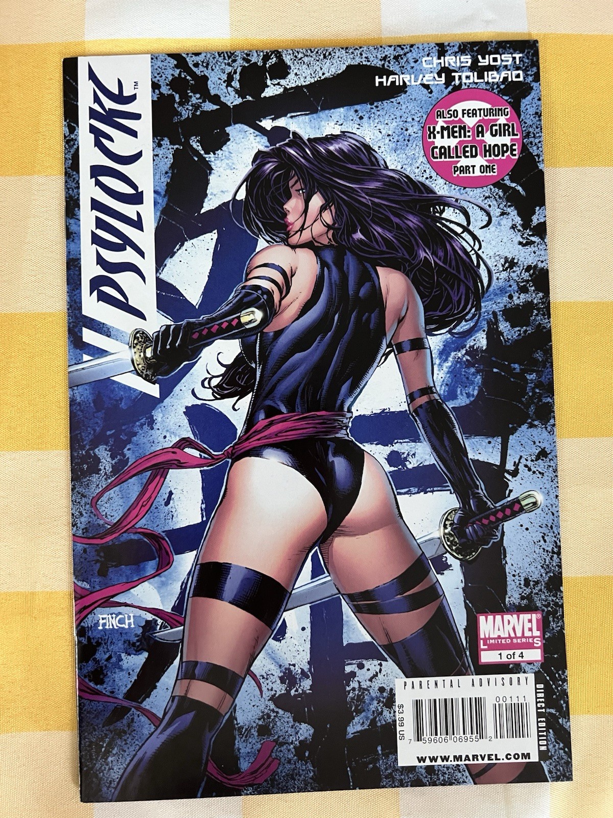 PSYLOCKE # 1 VFNM MARVEL 2010 DAVID FINCH RARE