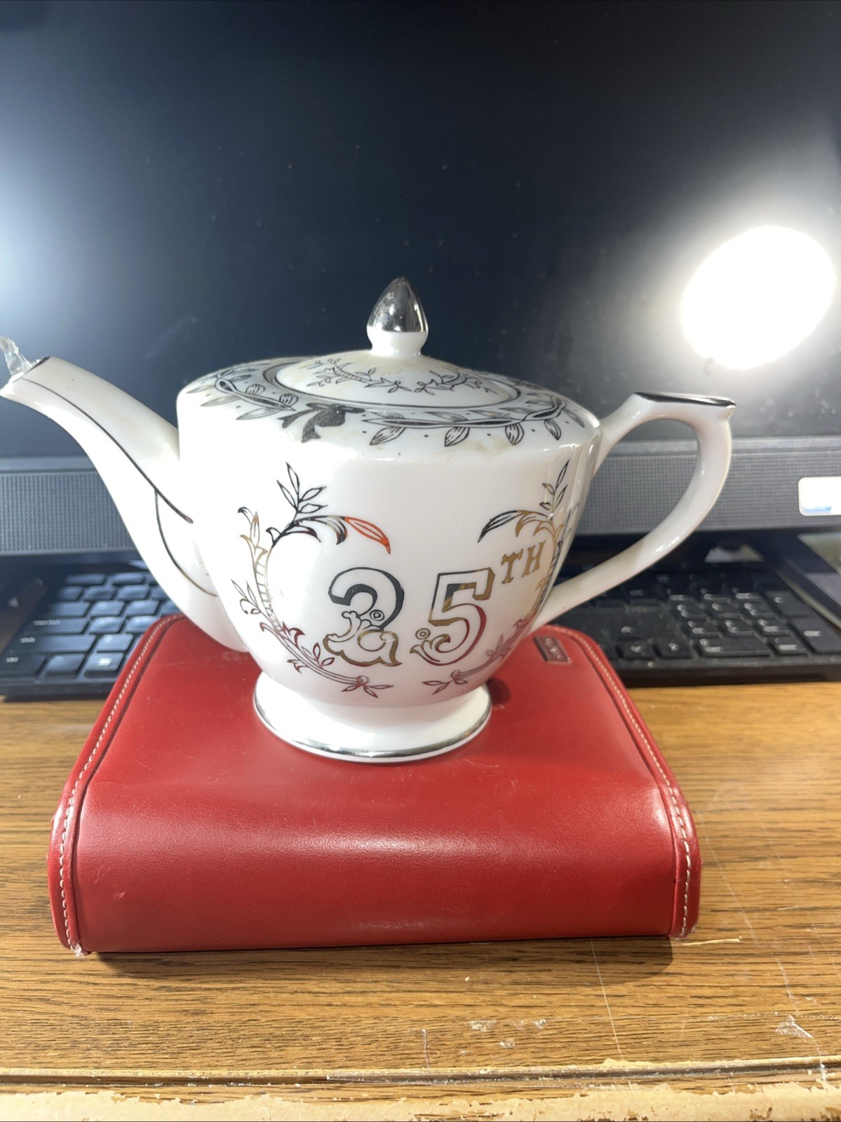 Lefton 25th Anniversary Tea Pot