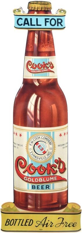 Cook's Goldblume Beer of Evansville IN NEW Sign 28