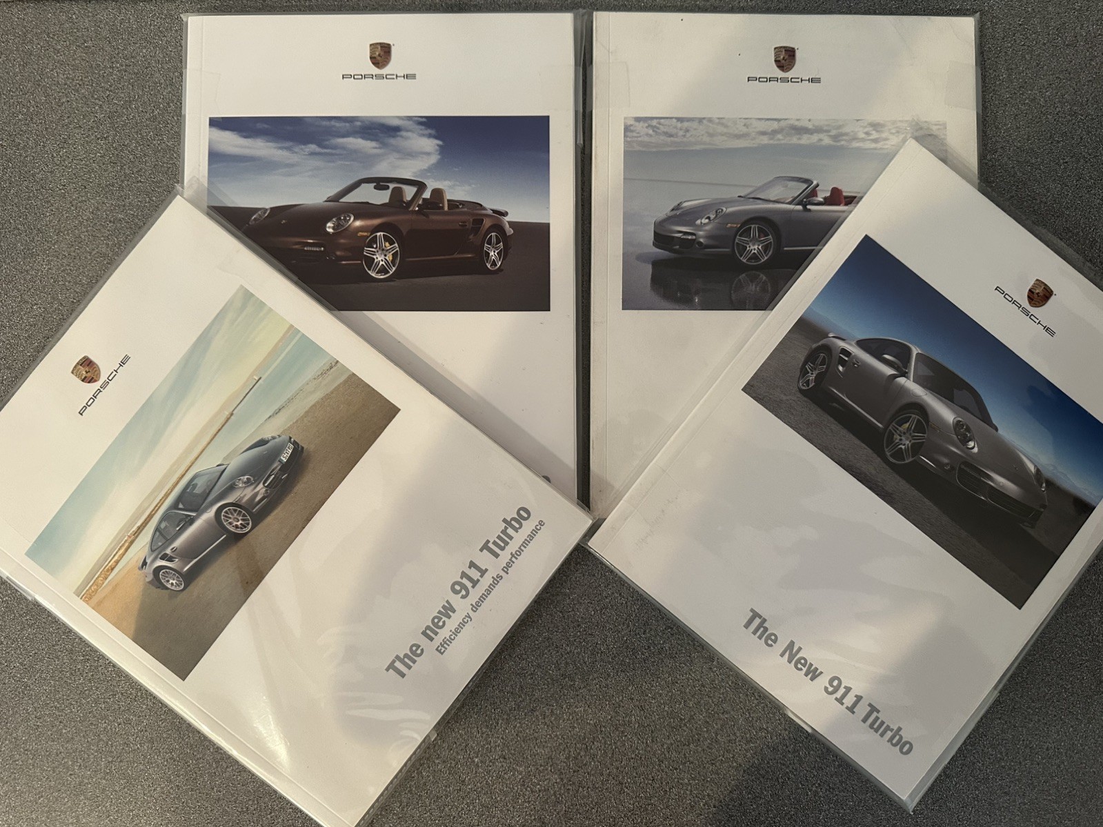 Porsche 997 911 Turbo Brochures (Lot of 4)