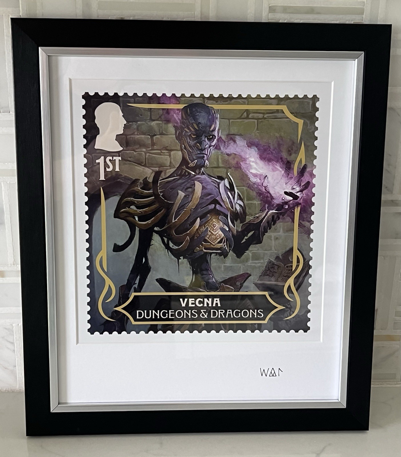 D&D Vecna Signed Art Print Wayne Reynolds Framed Dungeons Dragons Ltd 22/150