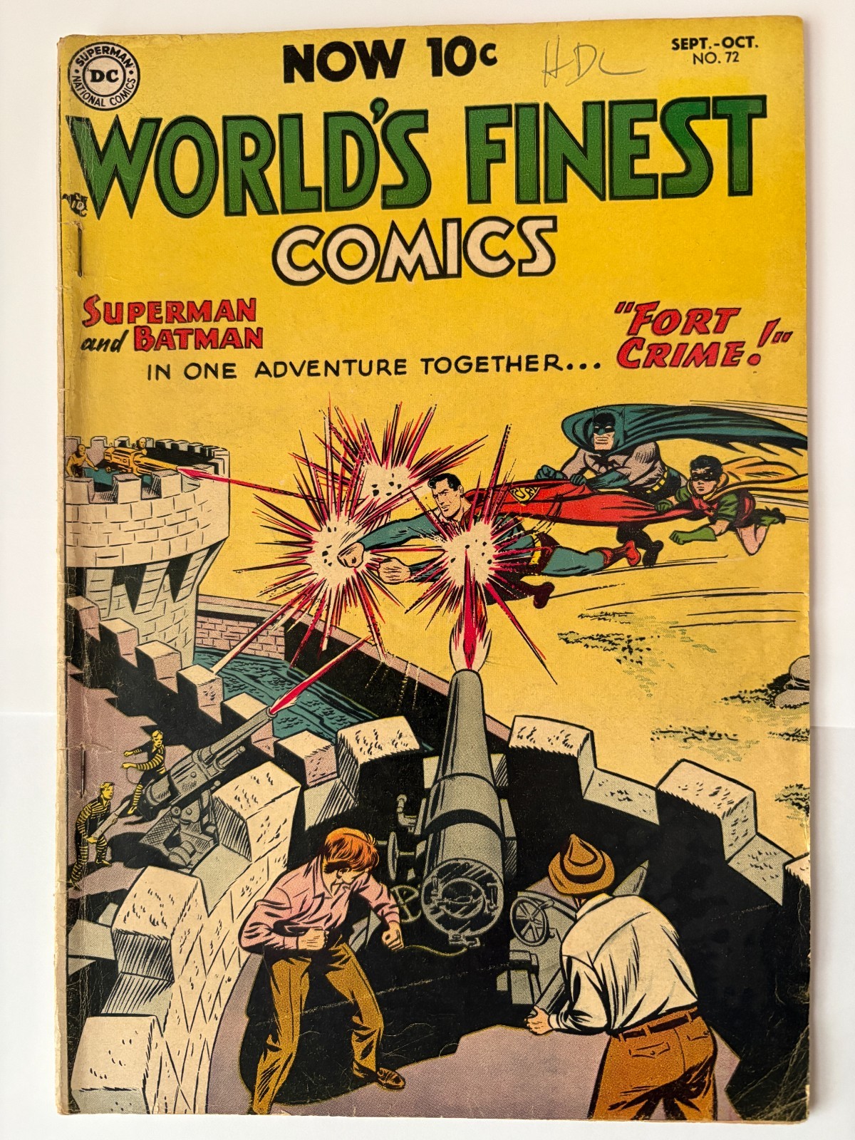 World\'s Finest Comics 72 1954 DC Golden Age 2nd Superman Batman Team Up GD/VG 3