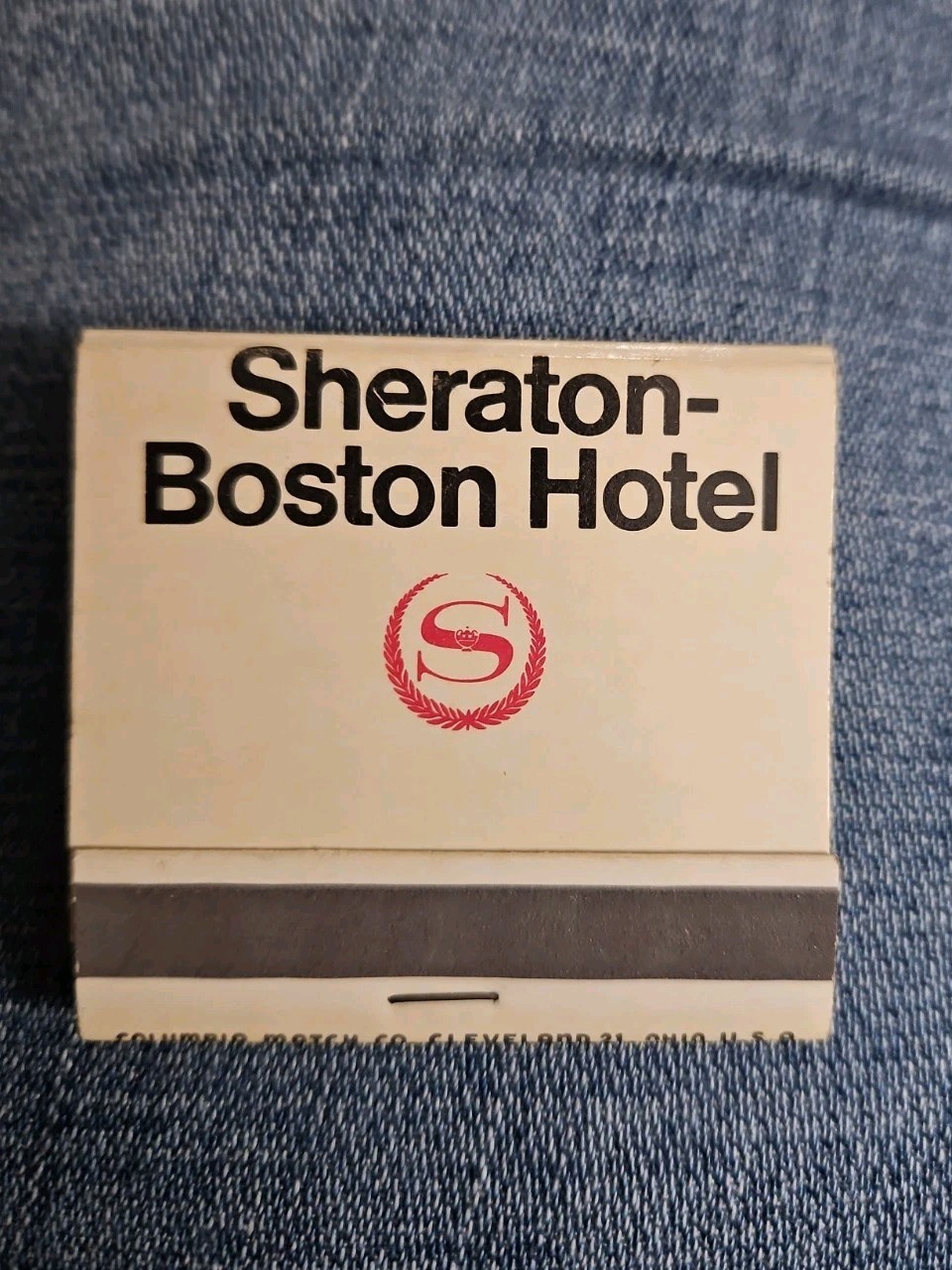 Boston (MA) ~ 1965:  Sheraton Hotel ~ Vintage Matchbook ~  Unstruck