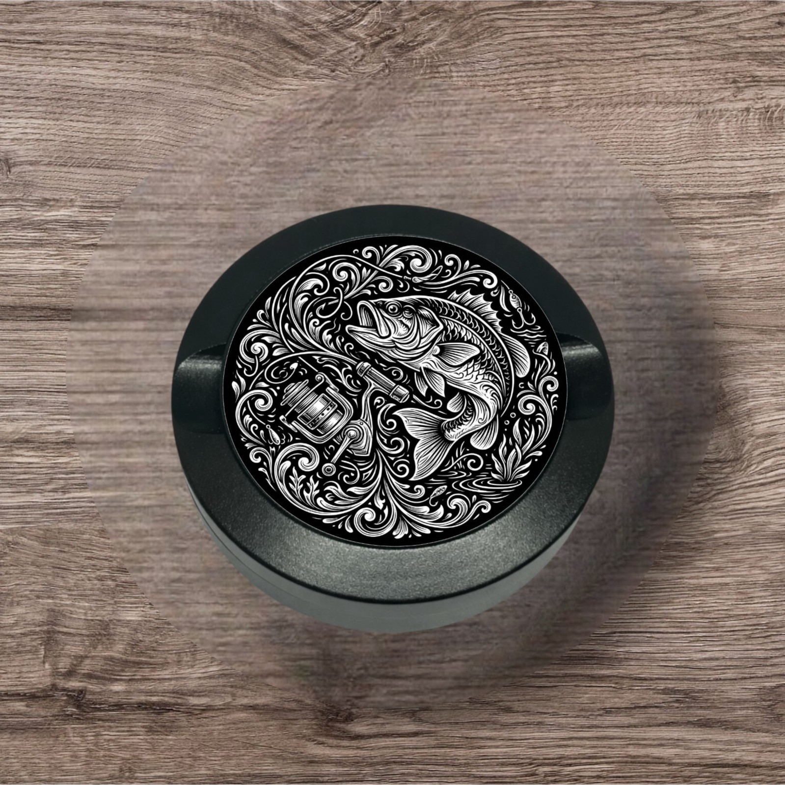 Bass Fishing Metal Aluminum Container Custom Engraved EDC Snus Dip Can