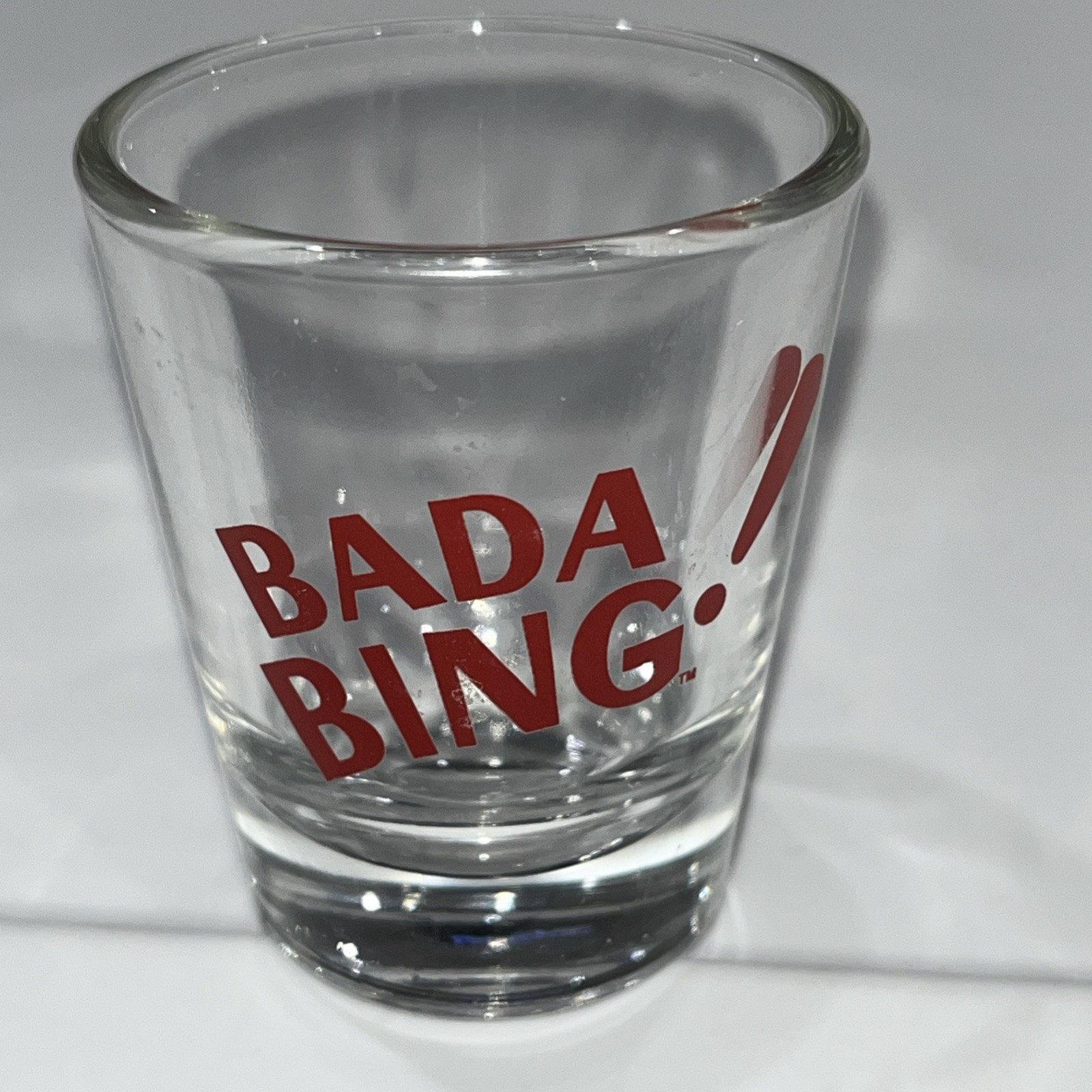 “ Bada Bing  “Shot Glass- The Sopranos- NWOT- Great For Fan Of The Sopranos