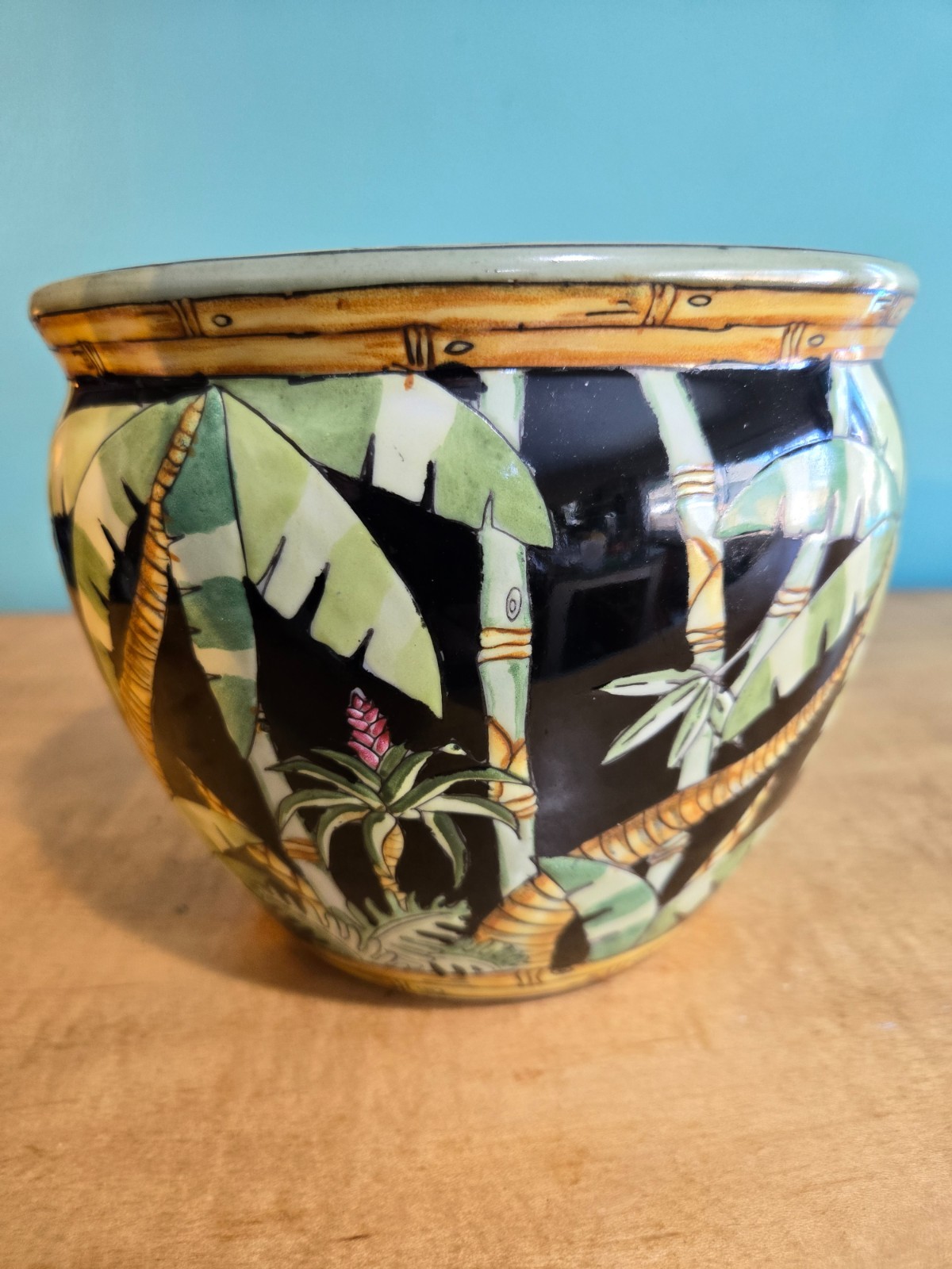 Andrea by Sadek ‘Tropical Jungle’ Ceramic Planter