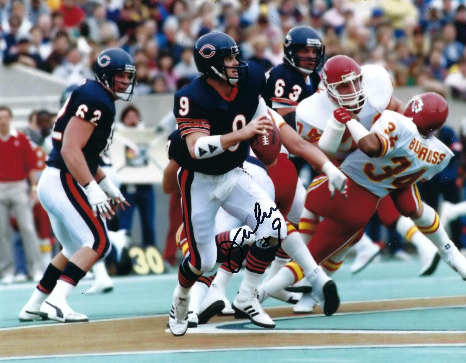 Chicago Bears Jim McMahon Signed Autographed 8x10 Photograph