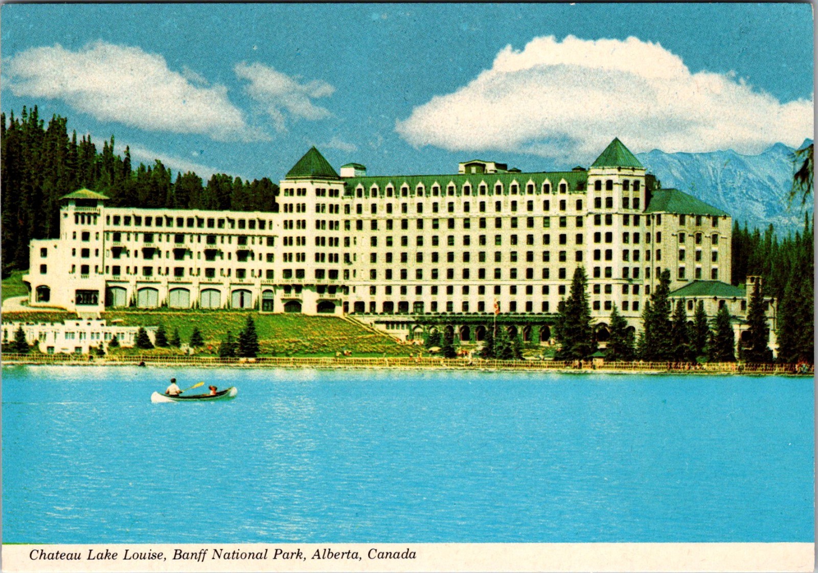 Fairmont Chateau Lake Louise Banff Natl Park Alberta CAN Vintage Postcard TPQ29