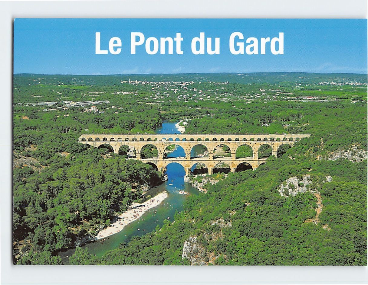 Postcard Le Pont du Gard Vers Pont du Gard France