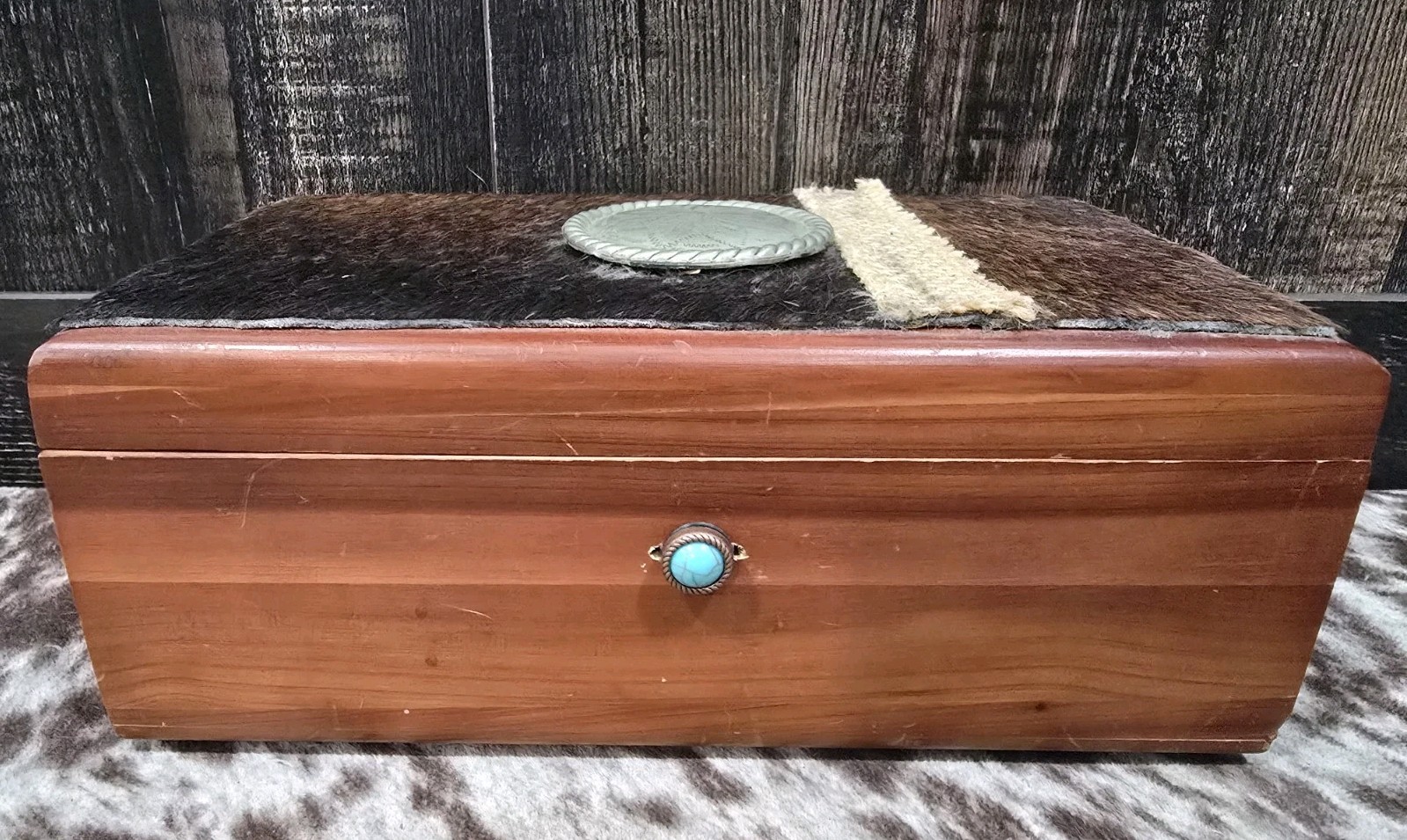 VTG Miniature Lane Cedar Wood Chest Box - No Key keepsake box