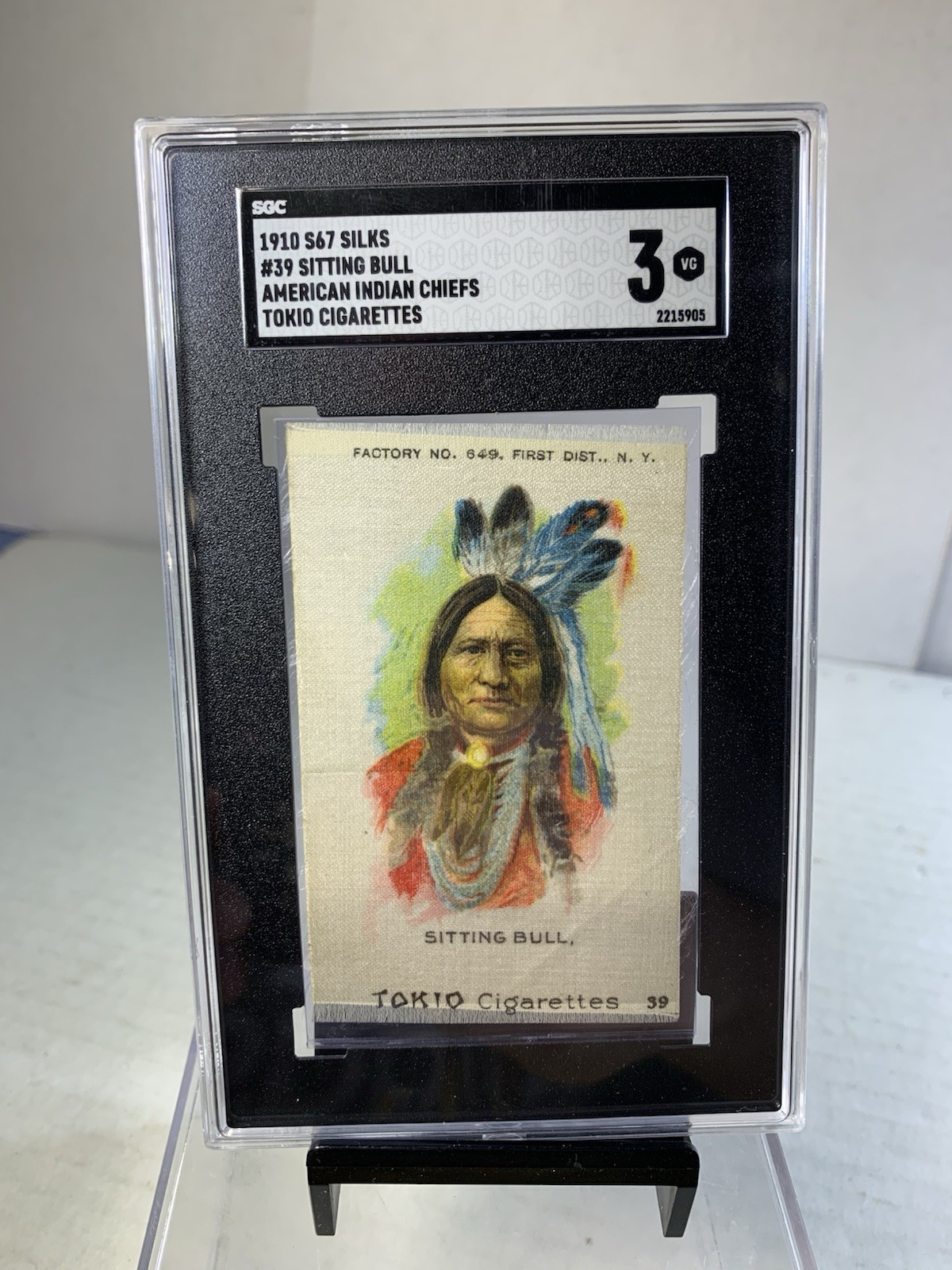 1910 S67 Silks Tokio Cigarettes Sitting Bull Native American SGC 3