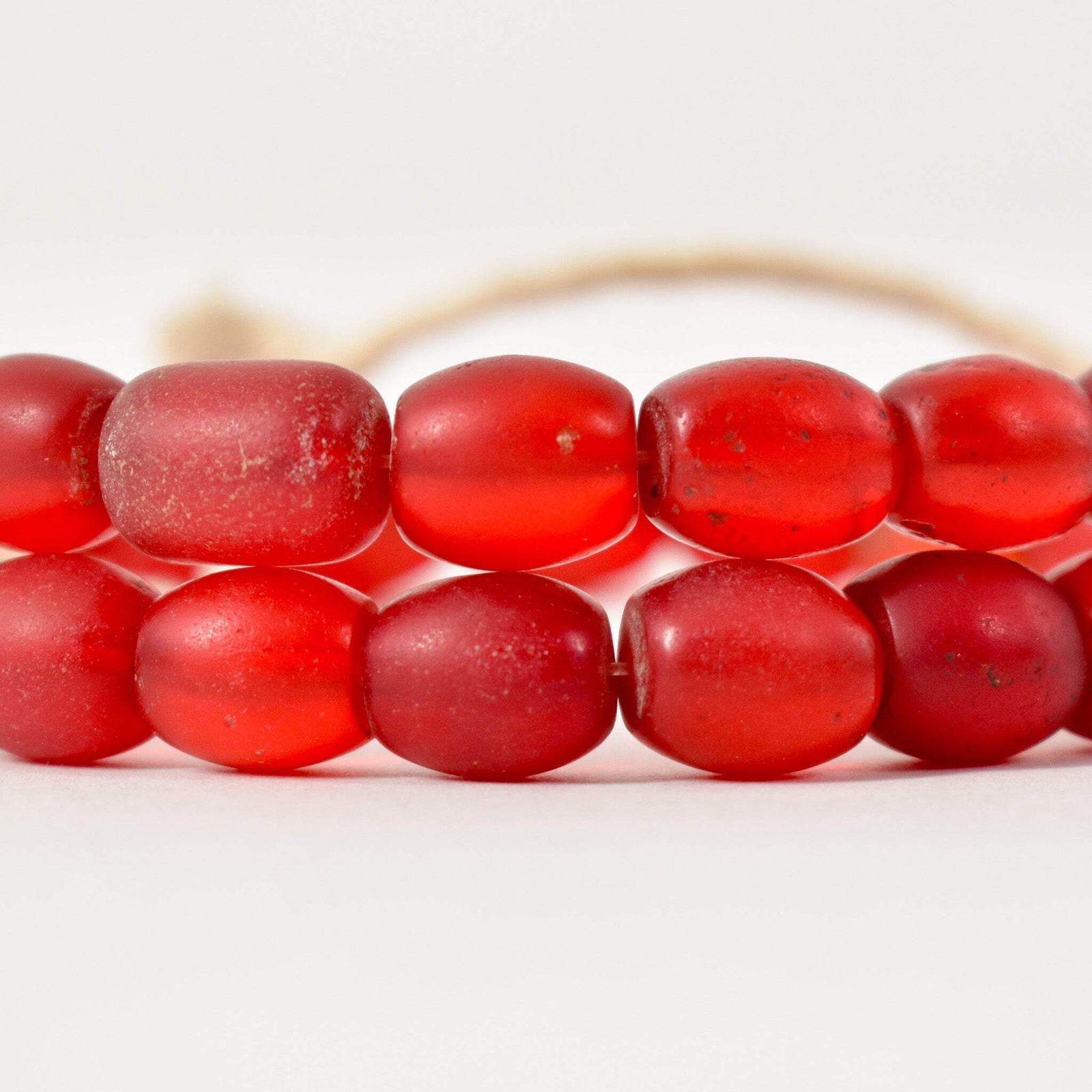 Bohemian Translucent Red Trade Beads