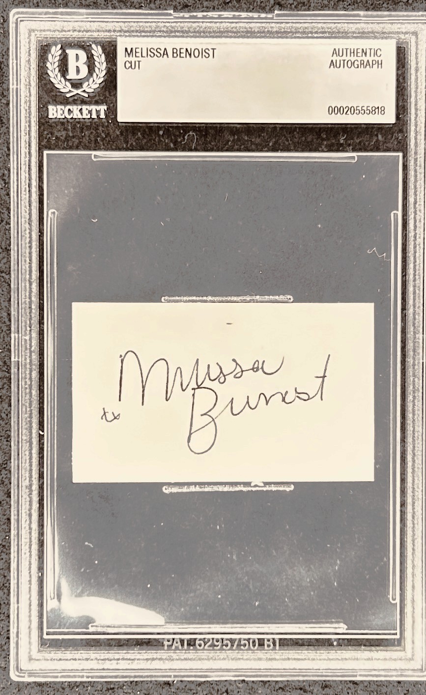 Melissa Benoist signed cut signature autograph auto BAS BGS slab Supergirl Glee