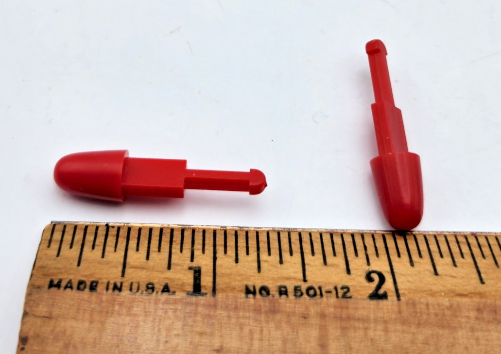 VTG 1978 Mattel Battlestar Galactica CYLON RAIDER Red Missiles Original Parts