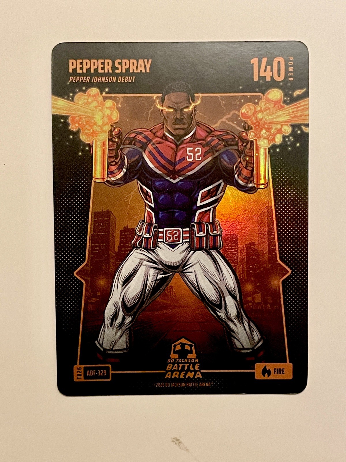 Bo Jackson Battle Arena Pepper Spray Pepper Johnson Debut ABF-329 SSP Bo Jackson Battle Arena Pepper Spray Pepper Johnson Debut ABF-329 SSP