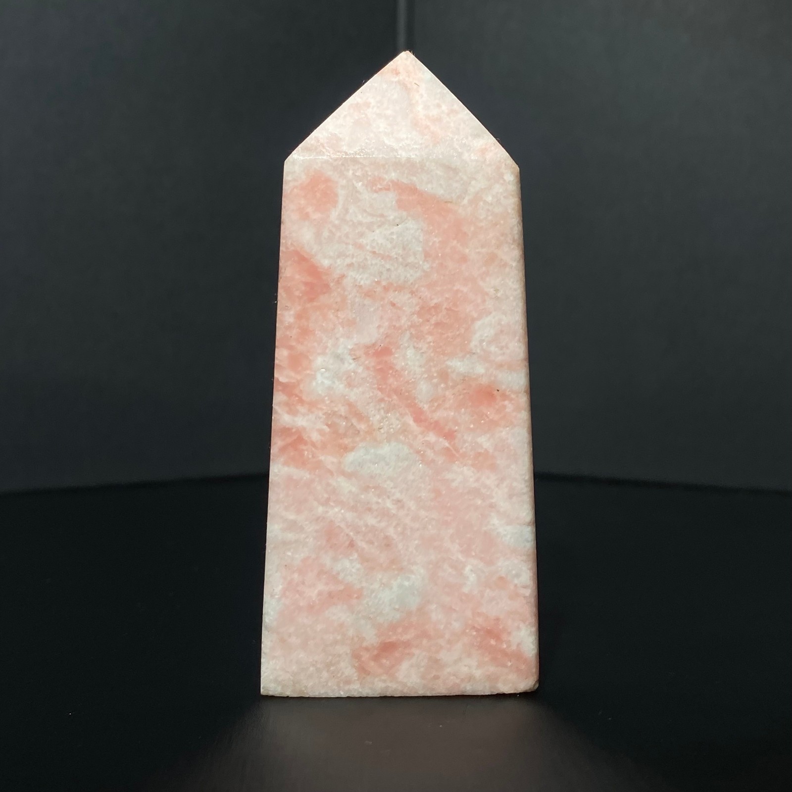 149g Natural pink colour  Australian jade ObeliskQuartz Crystal Tower Healing