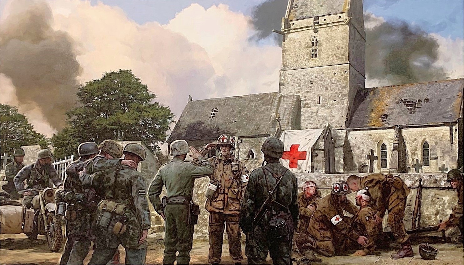 We Treated Them All The Same by Simon Smith signed by three 101st D-Day veterans