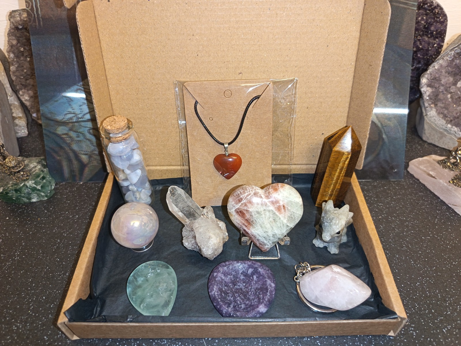 The Small Mystery Crystals 10 Piece Bundle Box