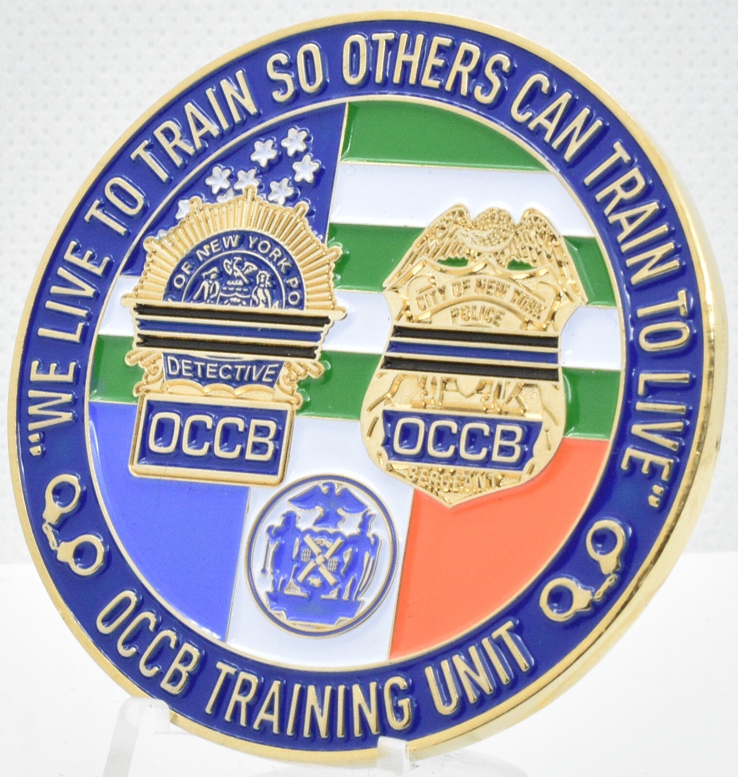 NYPD OCCB Training Unit Medal of Valor Challenge Coin