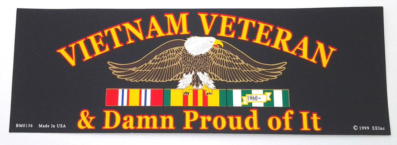 VIETNAM VETERAN & DAMN PROUD OF IT (9-3/4\